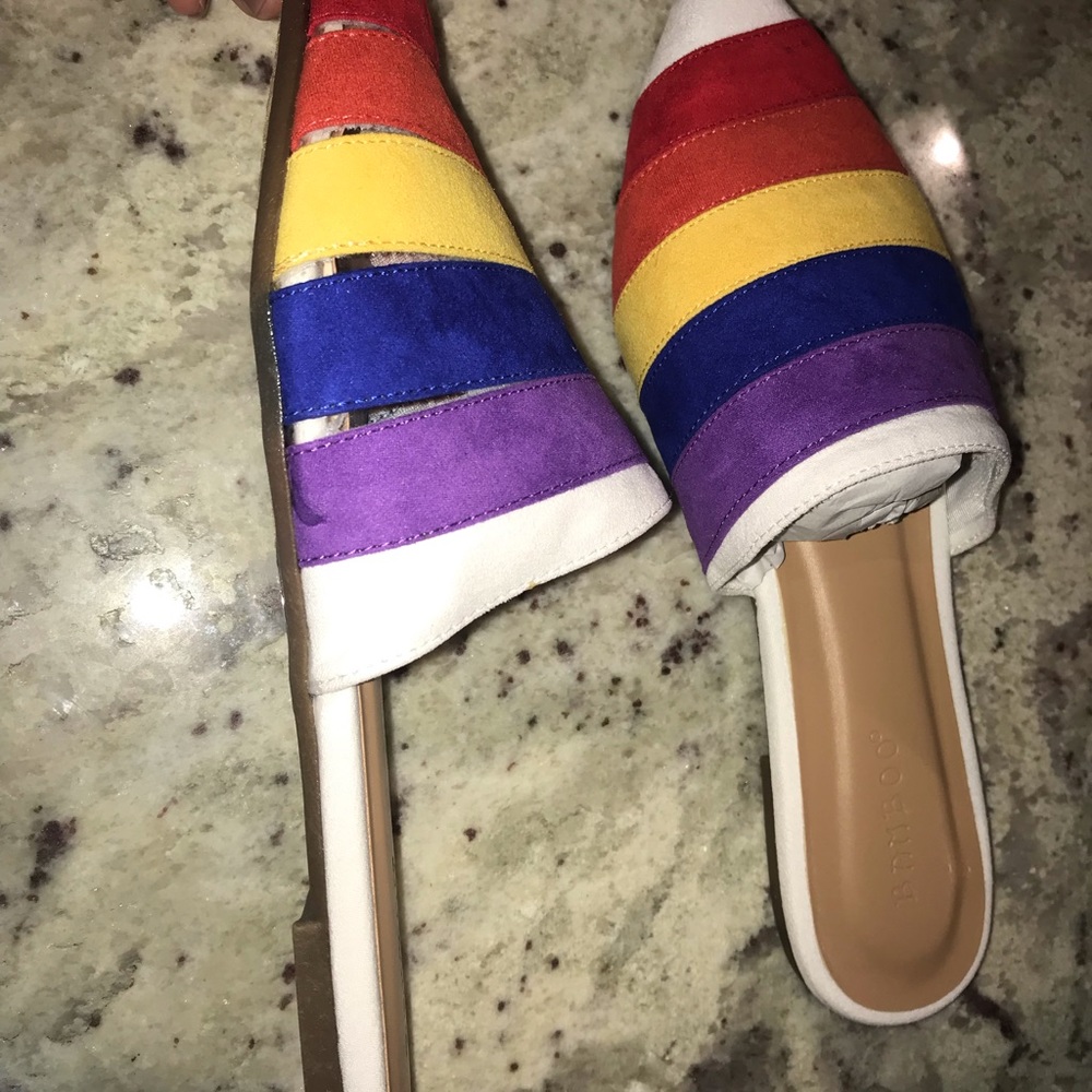 Multi-Colored Slip-Ons (Never worn)